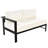 U-Shaped Outdoor For Gardens, Backyards And Balconies - White, Seats 6, Aluminum Frame With Comfortable Cushions Simple To Assemble White 6 Cozy Backrests, Perfect Living Spaces, Easy Assembly-2113527296