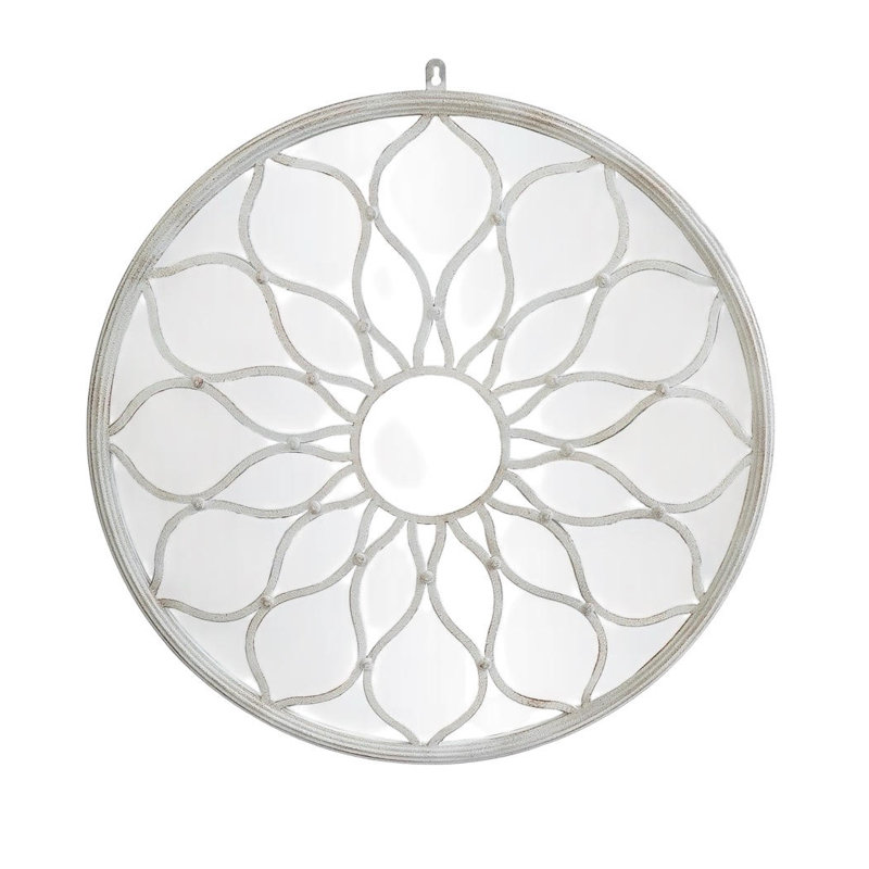 Potlatch Metal Circle Floor Mirror