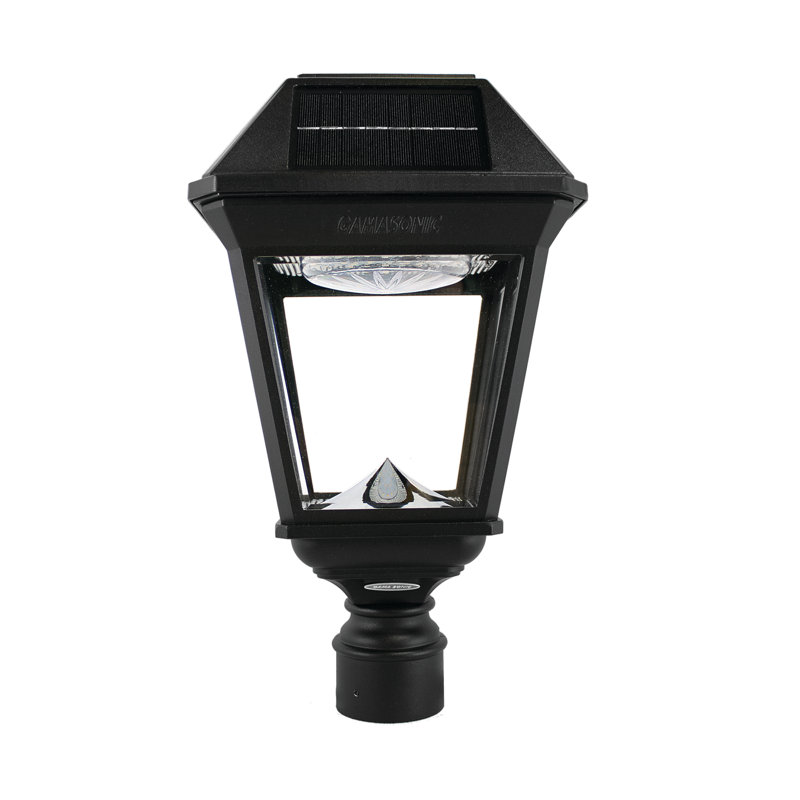 No Wiring Required Imperial III Commercial Solar Post Light 3" Fitter