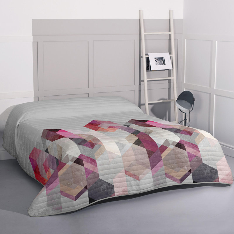 Alcine Cotton Geometric Shapes Bedspread, 250 x 260 cm Bedspread