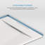Receveur de douche rectangulaire extra-plat Lenora 122 cm x 81 cm avec bonde latérale dissimulée, blanc uni-135101907