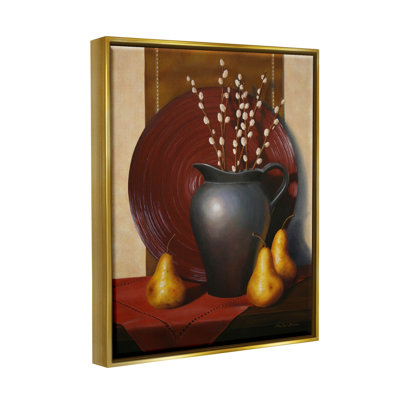 " Traditional Botanical Vase Arrangement " by Cecile Baird Painting Print