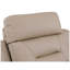 Fauteuil inclinable moderne Global United en cuir avec coussin d'air et base en acier inoxydable, beige