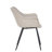 Haglund Leather Dining Chair with Powder-Coated Iron Legs Accent Side Chair Foam Padded Seat Versatile Kitchen Chair for Modern Home and Kitchen-92540963-123386570