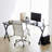 Executive Office Swivel Chair With Patterned Leather Back-1538015867