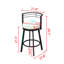Haahris Patio Swivel Bar Stool with Cushion