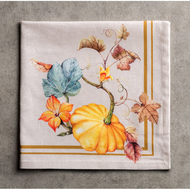 Maison d'Hermine Potiron 100% Cotton Napkins - 20" x 20"