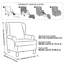 Housses de protection de meubles pour fauteuils à oreilles, housses de coussin en T extensibles 2 pièces, anti-boulochage, ajustement du bas élastique, lavable à la machine-2011179106