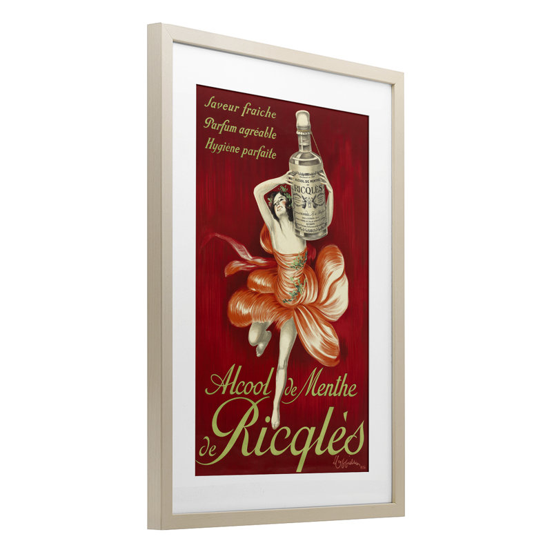Publicité rétro Herbal Remedy, reproduction encadrée sous verre, conception de Leonetto Cappiello, H 20 po x l 14 po