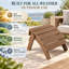 Repose-pieds Hiir Adirondack, repose-pieds pliable extérieur en plastique Adirondack -984344645