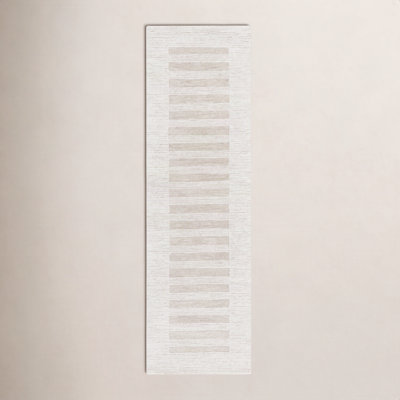 Hand-Tufted Striped Wool Rug