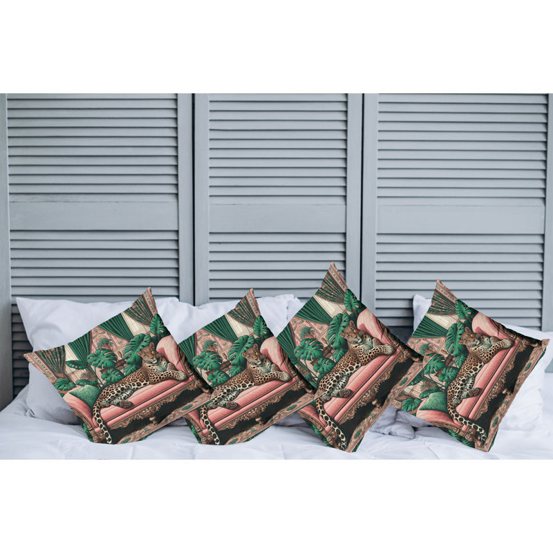 Fabric Reversible Throw Pillow, 18"H x 18"W