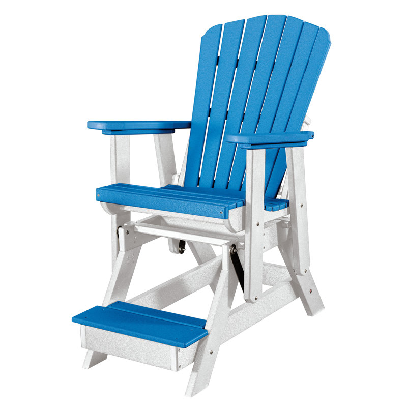 Chaise en plastique Haven, Blanc, Bleu