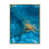 Toile avec cadre flottant brun