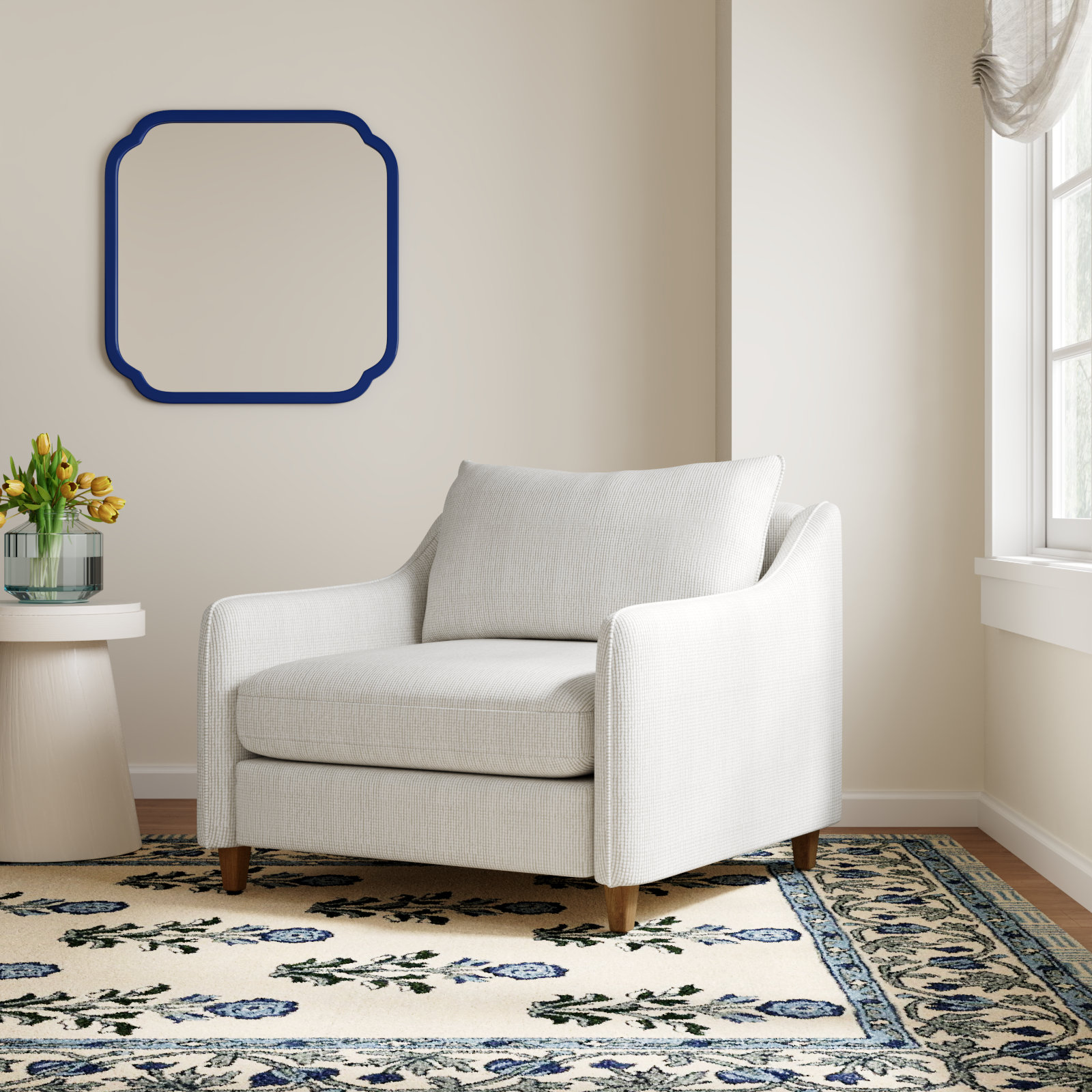 Upholstered Chair And A Half