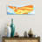 Whale Yellow Orange by Jo Lynch - Wrapped Canvas Panoramic Gallery-Wrapped Canvas Giclée