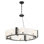 Cloud Break 8 - Light Steel Chandelier