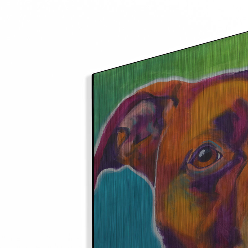 «Pit Bull - Red» par Dawg Painter, H 24 po x l 24 po