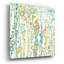 Art mural en verre rouge «Under The Rain White» par Candra Boggs, 36 po x 36 po