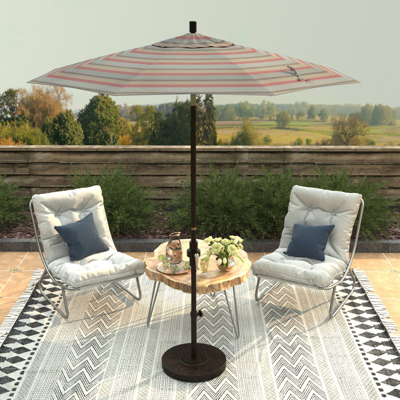 Parasol de marché 90 po Che, Sunbrella® rosé Gateway