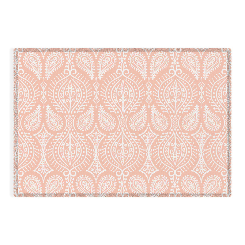 Damask Indoor / Outdoor Rug, Rectangle 2' x 3'