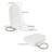 Non-Electric Bidet Toilet Seat Fits Elongated Toilets Dual Nozzle System Bidet with Easy Installation