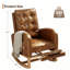 Fauteuil à bascule de 67,5 cm de large avec repose-pieds en bois massif-1152733083