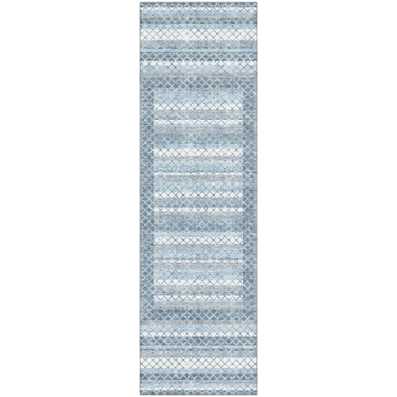 Premium Machine Washable Ariel Geometric Rug, Runner 2'3" x 7'6"