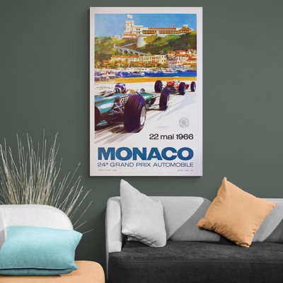 Monaco GP 1966 - Wrapped Canvas Print