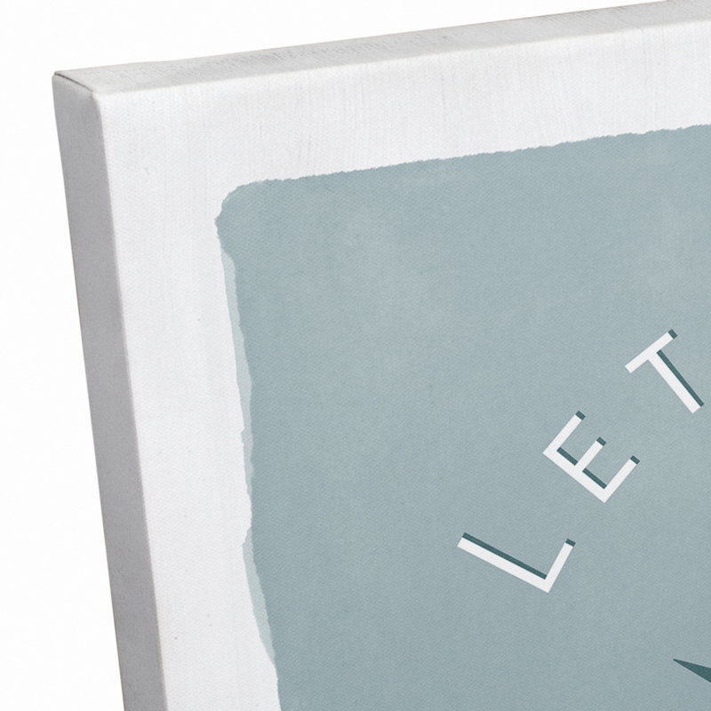 «Let Your Heart Be Your Compass», reproduction sur toile sans cadre