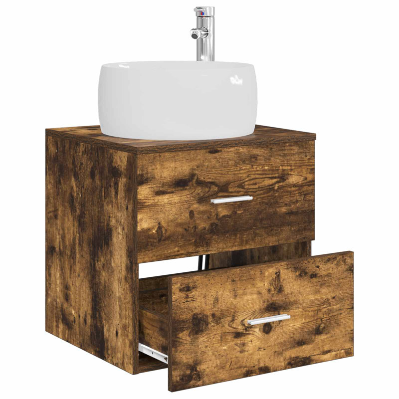 495 mm Bathroom Vanity, Smoked Oak