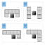 Groupe de sièges modulaires en rotin avec coussins 7 pièces-398527343
