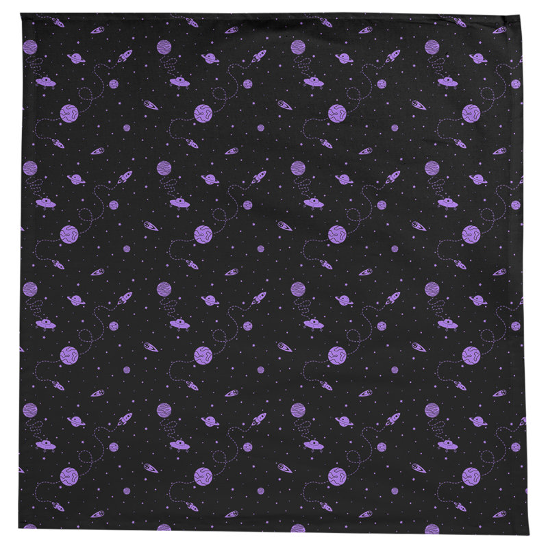 Nappe space outer Avicia, Noir / Mauve