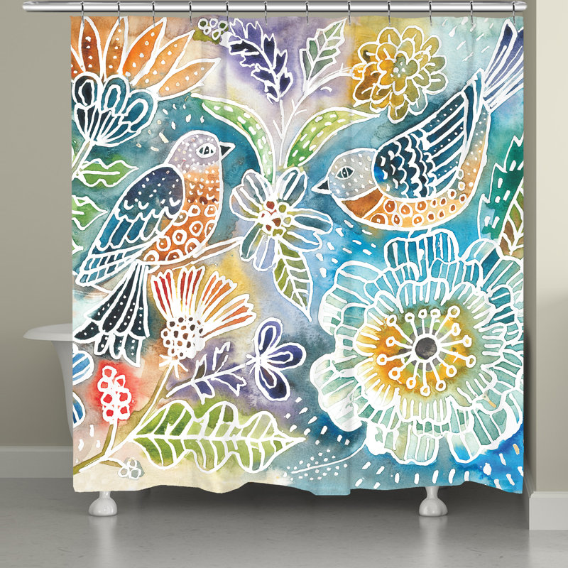 Happy Birds Shower Curtain