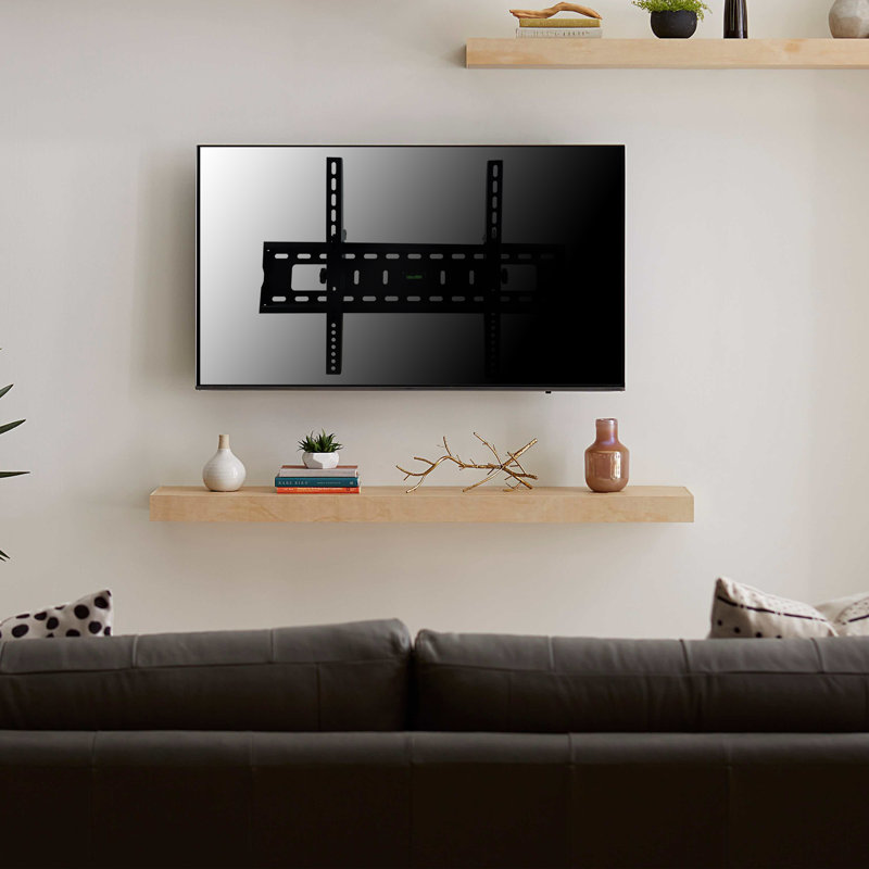 Support mural noir inclinable pour supporter jusqu'à 132 lb