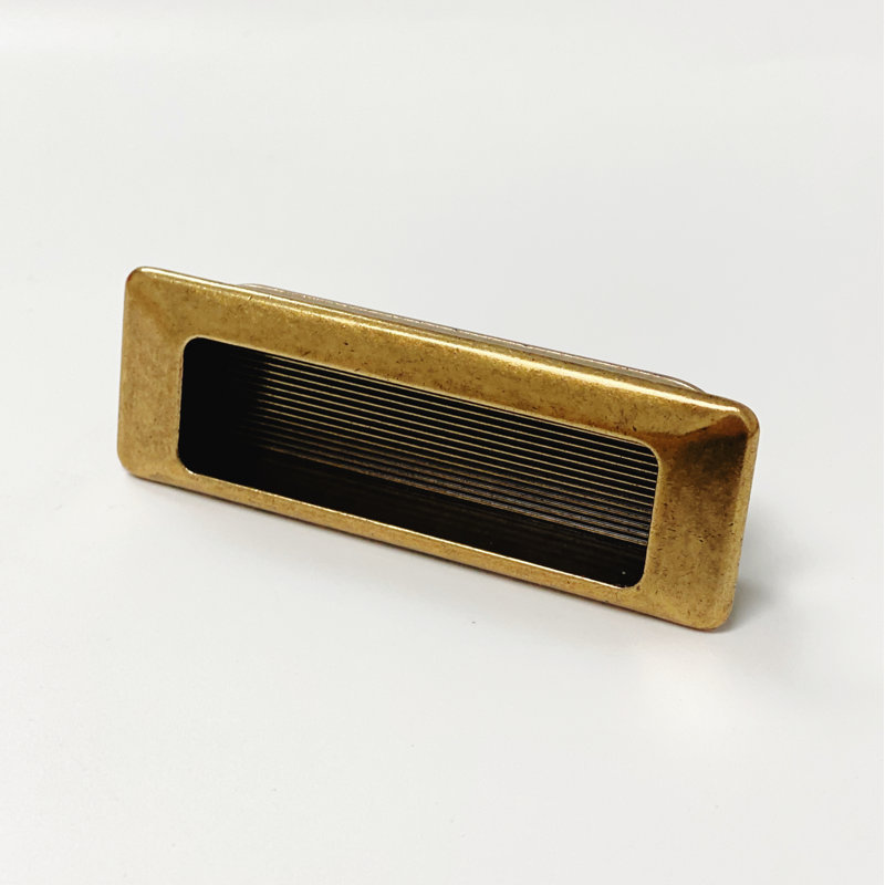 3" Center to Center Recessed Pull in Antique Brass