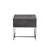 Iban Gray Oak & Chrome Finish End Table