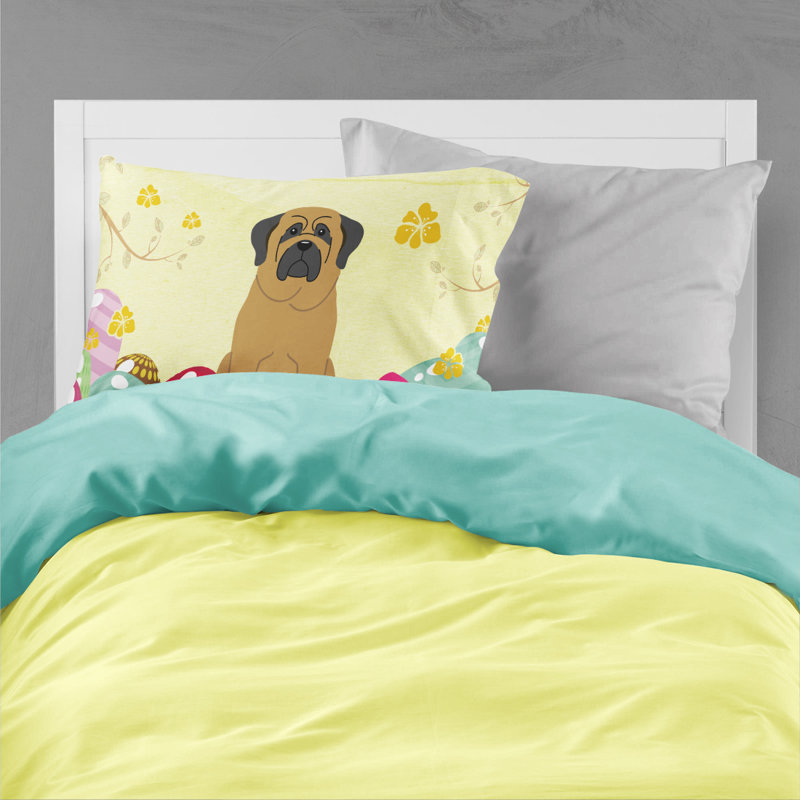 Taie d’oreiller œufs de pâques, Mastiff