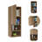 Bathroom Cabinet, With Two Internal Shelves, Two External Shelves And Single Door-1658260889