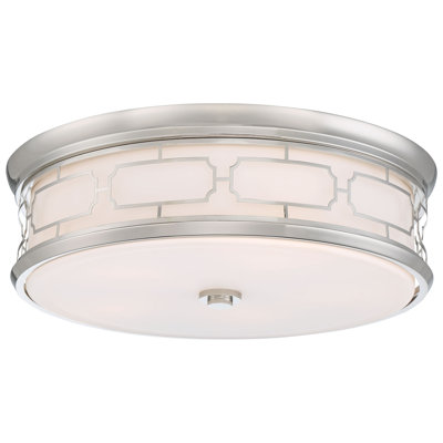 Leininger Glass LED Flush Mount
