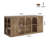 78.7" Large Dining Table with Storage Shelves & Seating Space
