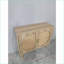 Armoires avec rangement, 2 portes en rotin et amp; 4 tablettes | Buffet de campagne naturel moderne | L 31,5 po x l 11,8 po x H 28,1 po | Panneau de particules | Couloir