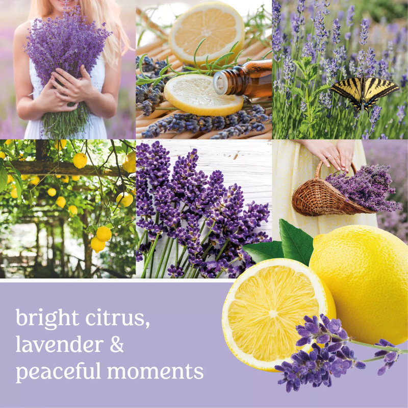 Large Lemon Lavender Scented Soy Jar Candle
