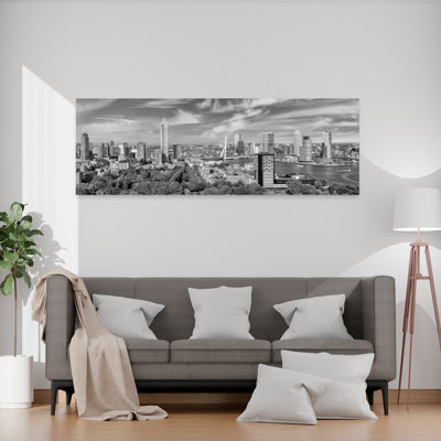 Paysage urbain moderne, paysage urbain abstrait, architecture contemporaine, art mural