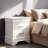 Eslov White Pearl Nightstand-410911548