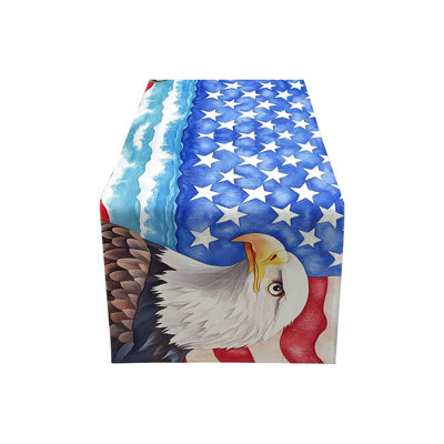 4th Of July Decorative Tablecloth And Table Runner Independence Day Patriotic Table Linen Set Dining Table Home Decoration
