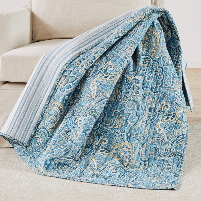 Kimpton Navy Quilted Throw