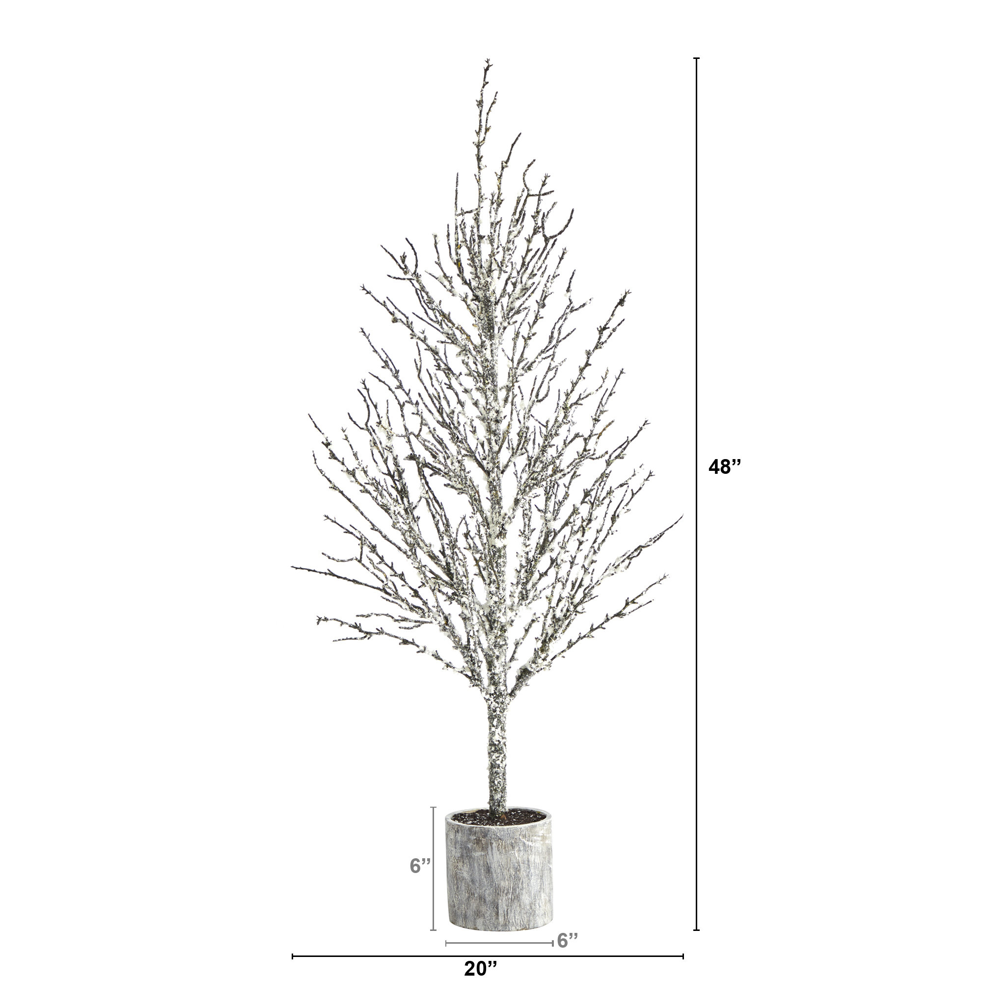 Artificial Pine Christmas Tree, 4' H
