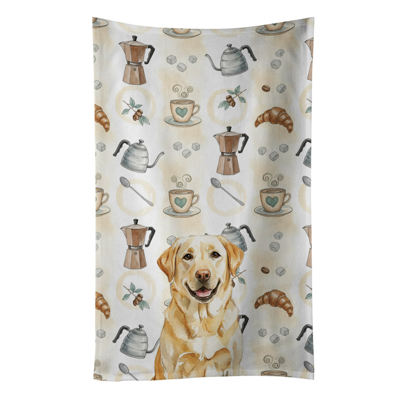 Serviette de cuisine jaune Labrador Retriever, Labrador Retriever blond