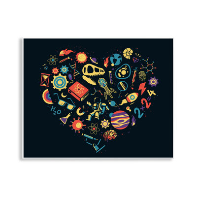 «Retro Science Heart», plaque murale par Tobe Fonseca